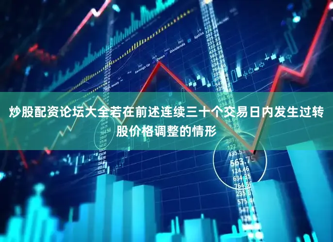 炒股配资论坛大全若在前述连续三十个交易日内发生过转股价格调整的情形